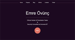 Desktop Screenshot of emreovunc.com